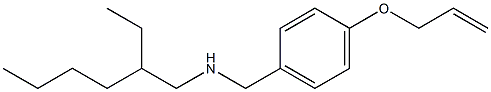 (2-ethylhexyl)({[4-(prop-2-en-1-yloxy)phenyl]methyl})amine Struktur