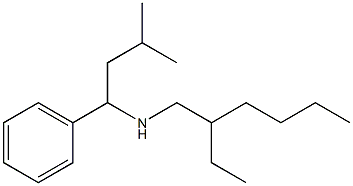 (2-ethylhexyl)(3-methyl-1-phenylbutyl)amine Struktur