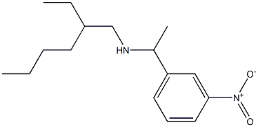 (2-ethylhexyl)[1-(3-nitrophenyl)ethyl]amine Struktur