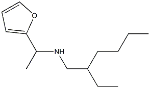 (2-ethylhexyl)[1-(furan-2-yl)ethyl]amine Struktur