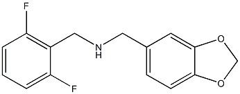 (2H-1,3-benzodioxol-5-ylmethyl)[(2,6-difluorophenyl)methyl]amine Struktur