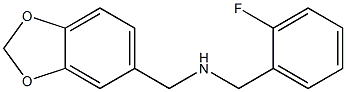 (2H-1,3-benzodioxol-5-ylmethyl)[(2-fluorophenyl)methyl]amine Struktur