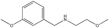 (2-methoxyethyl)[(3-methoxyphenyl)methyl]amine Struktur