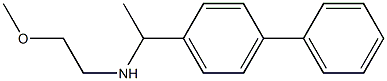 (2-methoxyethyl)[1-(4-phenylphenyl)ethyl]amine Struktur