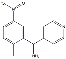 (2-methyl-5-nitrophenyl)(pyridin-4-yl)methanamine Struktur