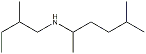 (2-methylbutyl)(5-methylhexan-2-yl)amine Struktur