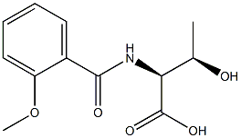 (2S,3R)-3-hydroxy-2-[(2-methoxybenzoyl)amino]butanoic acid Struktur