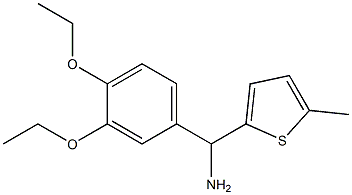 (3,4-diethoxyphenyl)(5-methylthiophen-2-yl)methanamine Struktur