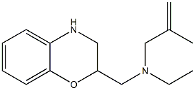 (3,4-dihydro-2H-1,4-benzoxazin-2-ylmethyl)(ethyl)(2-methylprop-2-en-1-yl)amine Struktur