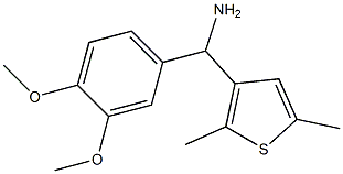 (3,4-dimethoxyphenyl)(2,5-dimethylthiophen-3-yl)methanamine Struktur