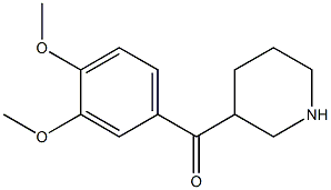 (3,4-dimethoxyphenyl)(piperidin-3-yl)methanone Struktur