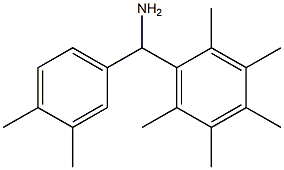 (3,4-dimethylphenyl)(2,3,4,5,6-pentamethylphenyl)methanamine Struktur