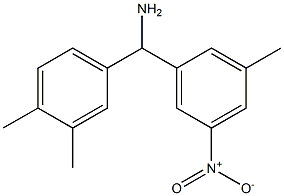 (3,4-dimethylphenyl)(3-methyl-5-nitrophenyl)methanamine Struktur