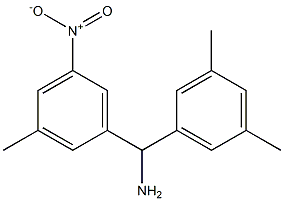 (3,5-dimethylphenyl)(3-methyl-5-nitrophenyl)methanamine Struktur