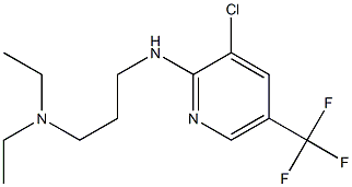 (3-{[3-chloro-5-(trifluoromethyl)pyridin-2-yl]amino}propyl)diethylamine Struktur