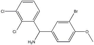 (3-bromo-4-methoxyphenyl)(2,3-dichlorophenyl)methanamine Struktur