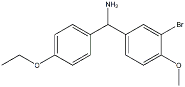 (3-bromo-4-methoxyphenyl)(4-ethoxyphenyl)methanamine Struktur