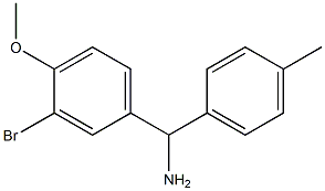 (3-bromo-4-methoxyphenyl)(4-methylphenyl)methanamine Struktur