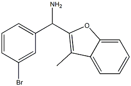 (3-bromophenyl)(3-methyl-1-benzofuran-2-yl)methanamine Struktur