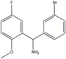 (3-bromophenyl)(5-fluoro-2-methoxyphenyl)methanamine Struktur