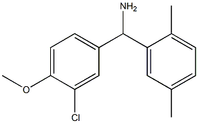 (3-chloro-4-methoxyphenyl)(2,5-dimethylphenyl)methanamine Struktur