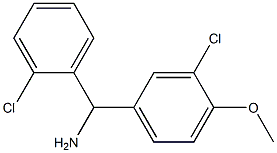 (3-chloro-4-methoxyphenyl)(2-chlorophenyl)methanamine Struktur