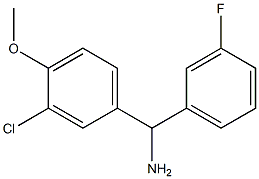 (3-chloro-4-methoxyphenyl)(3-fluorophenyl)methanamine Struktur