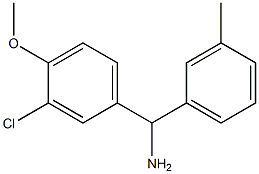 (3-chloro-4-methoxyphenyl)(3-methylphenyl)methanamine Struktur