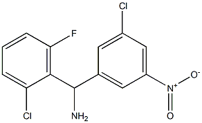 (3-chloro-5-nitrophenyl)(2-chloro-6-fluorophenyl)methanamine Struktur