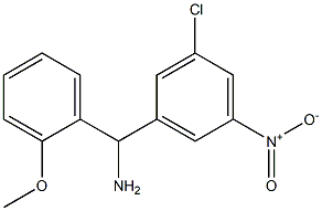 (3-chloro-5-nitrophenyl)(2-methoxyphenyl)methanamine Struktur