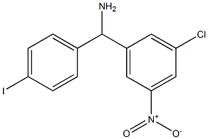 (3-chloro-5-nitrophenyl)(4-iodophenyl)methanamine Struktur