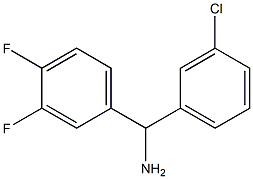 (3-chlorophenyl)(3,4-difluorophenyl)methanamine Struktur