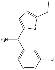 (3-chlorophenyl)(5-ethylthiophen-2-yl)methanamine Struktur