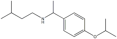 (3-methylbutyl)({1-[4-(propan-2-yloxy)phenyl]ethyl})amine Struktur