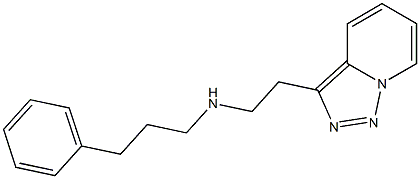 (3-phenylpropyl)(2-{[1,2,4]triazolo[3,4-a]pyridin-3-yl}ethyl)amine Struktur