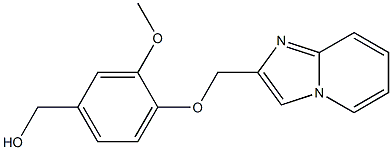 (4-{imidazo[1,2-a]pyridin-2-ylmethoxy}-3-methoxyphenyl)methanol Struktur