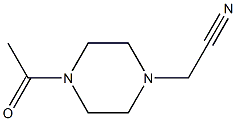 (4-acetylpiperazin-1-yl)acetonitrile Struktur