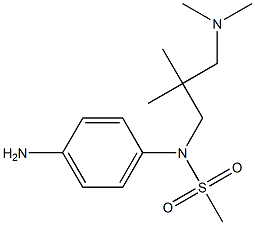 (4-aminophenyl)-N-{2-[(dimethylamino)methyl]-2-methylpropyl}methanesulfonamide Struktur