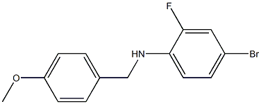 (4-bromo-2-fluorophenyl)(4-methoxyphenyl)methylamine Struktur