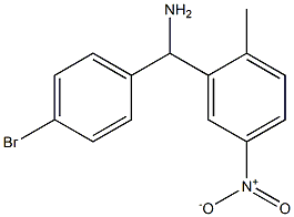 (4-bromophenyl)(2-methyl-5-nitrophenyl)methanamine Struktur