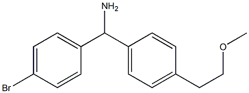 (4-bromophenyl)[4-(2-methoxyethyl)phenyl]methanamine Struktur