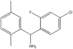 (4-chloro-2-fluorophenyl)(2,5-dimethylphenyl)methanamine Struktur