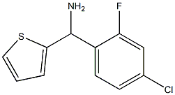 (4-chloro-2-fluorophenyl)(thiophen-2-yl)methanamine Struktur