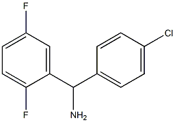 (4-chlorophenyl)(2,5-difluorophenyl)methanamine Struktur