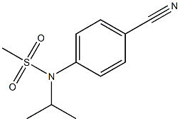 (4-cyanophenyl)-N-(propan-2-yl)methanesulfonamide Struktur