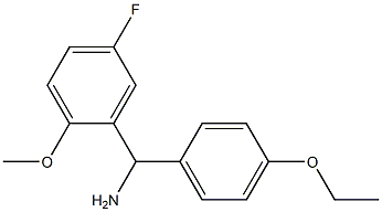 (4-ethoxyphenyl)(5-fluoro-2-methoxyphenyl)methanamine Struktur