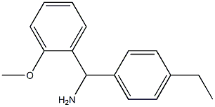 (4-ethylphenyl)(2-methoxyphenyl)methanamine Struktur