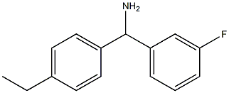 (4-ethylphenyl)(3-fluorophenyl)methanamine Struktur