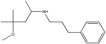 (4-methoxy-4-methylpentan-2-yl)(3-phenylpropyl)amine Struktur