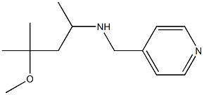 (4-methoxy-4-methylpentan-2-yl)(pyridin-4-ylmethyl)amine Struktur